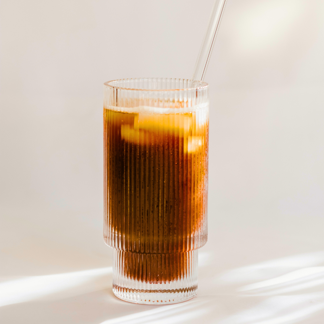 A refreshing iced-coffee made with Mozzo coffee