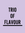 Black text TRIO OF FLAVOUR on a lilac background