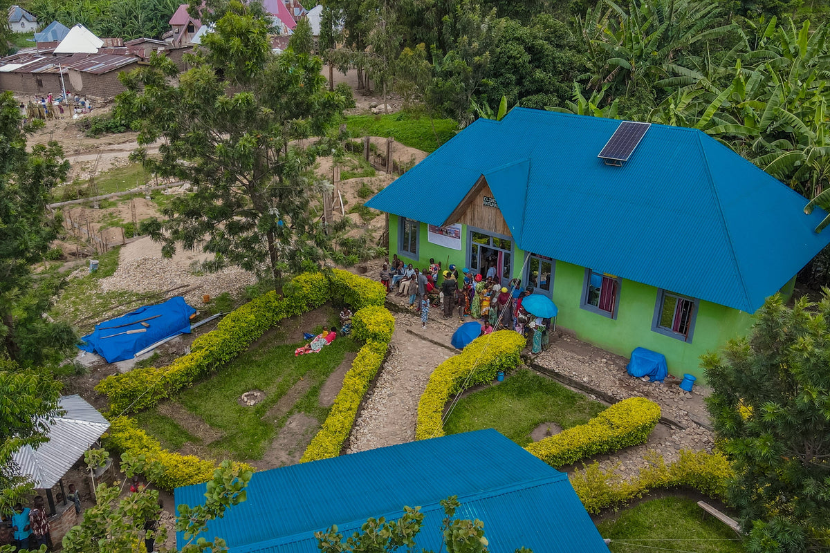 The Matumaini hospital buildings in Idjwi Island