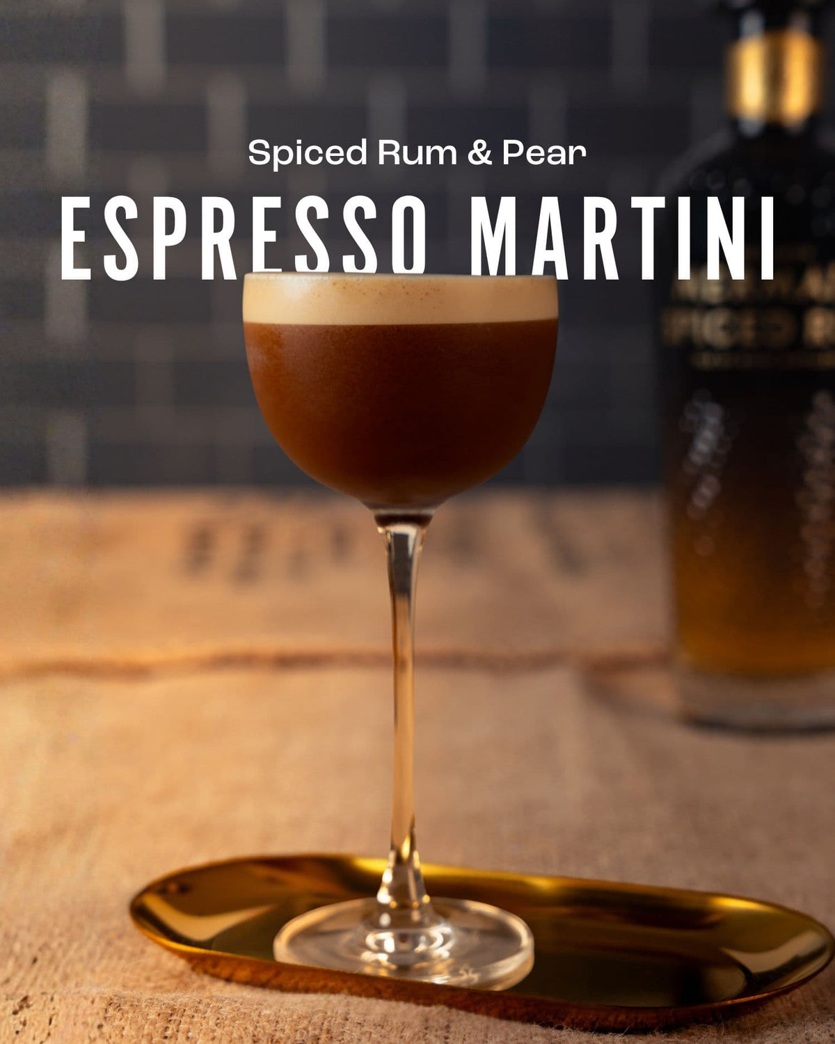 Spiced Rum & Pear Espresso Martini